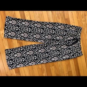 NWT navy blue floral pants